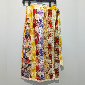 Zimmermann Wonderland Wrap Skirt